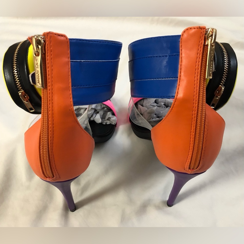 Cute Sexy High heel sandals cape robbin size: 9 color: multicolored - Picture 7 of 10